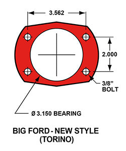 Dutchman Ford 9" Housing & Axle Package, Roadster Round Back